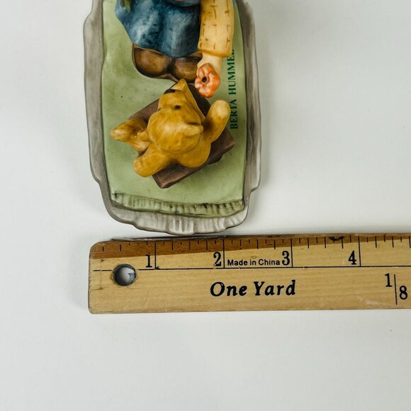 Hummel Goebel 1998 "With Love" BH 66 Figurine Girl & Teddy Bear  Porcelain - Picture 7 of 10